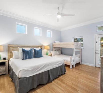 First Floor King Bedroom with Twin over Full En-suite Bath