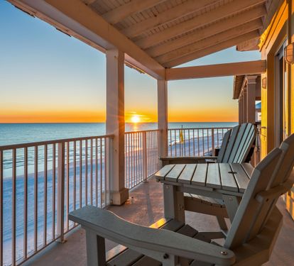40 FEET OF BALCONY & VIEWS ON ALL 3 LEVELS!!!  This is the 3rd floor balcony off the primary bedroom suite.