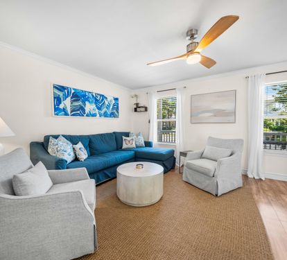 Living area with new furnishings