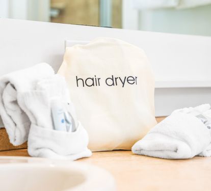 Hair Dryers and travel size bathroom amenities included!!