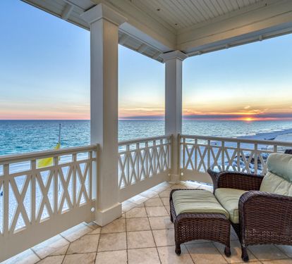 Amazing Sunsets Under a Covered Balcony!!