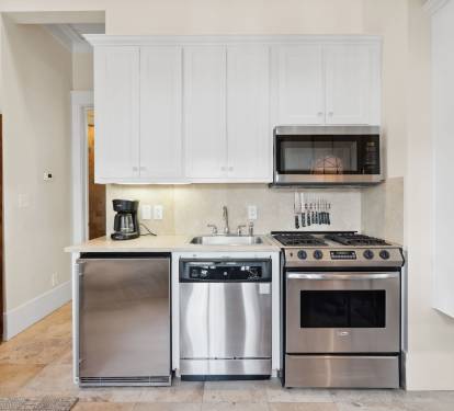 Kitchen - Featuring a Gas Range, Fridge & Dishwasher