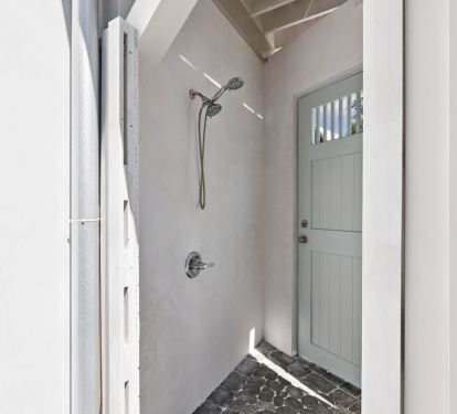 Outdoor Shower to Wash the Sand off!