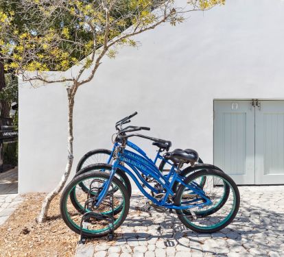 Hop On Included Bikes & Explore Rosemary Beach!