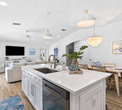 Kitchen living and dining area
