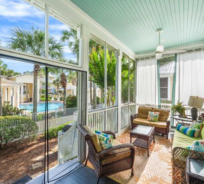 The community pool is located directly behind our home.