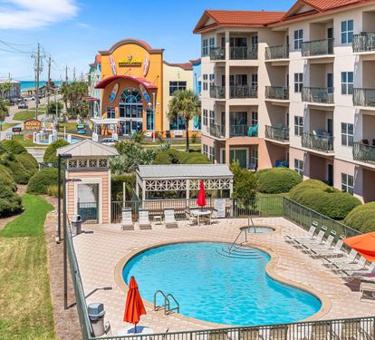 Pool View from Balcony