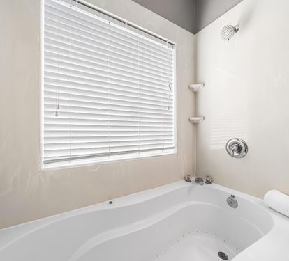 Private Bath with Double Vanity and Shower/Tub Combo