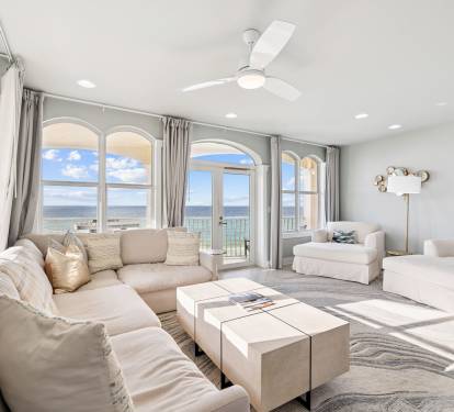 Find Ultimate Comfort in the Gulf Front Living Space
