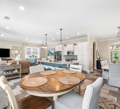 Open Living Room and Kitchen Area