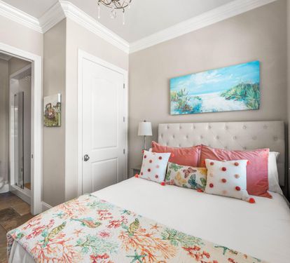 1st Floor Queen Bedroom with Access Door to Full Bathroom