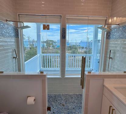 Gorgeous Dual Shower With Luxury Finishes