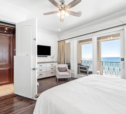 3rd Floor Primary Bedroom with Private Balcony, Elevator and Bathroom