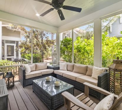 Spacious Screened-In Back Porch!