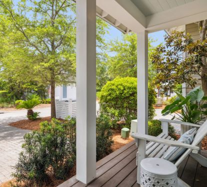 Quaint Front Porch for Morning Coffee!