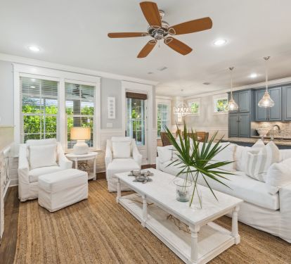 Open-Concept Living, Kitchen & Dining Areas