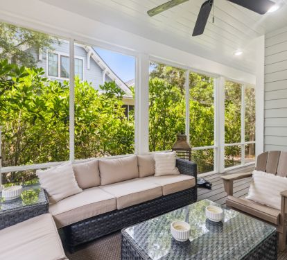 Relax & Unwind on the Screened-In Back Porch