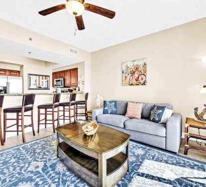 Open Concept Living, Dining, and Kitchen