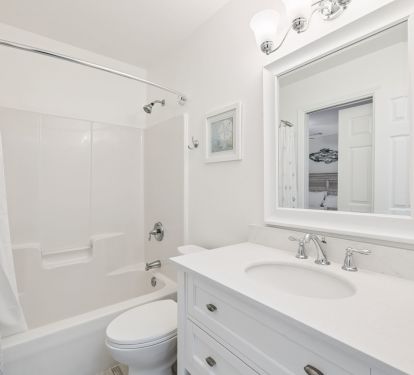 Primary King En-Suite - Single Vanity & Shower/Tub Combo