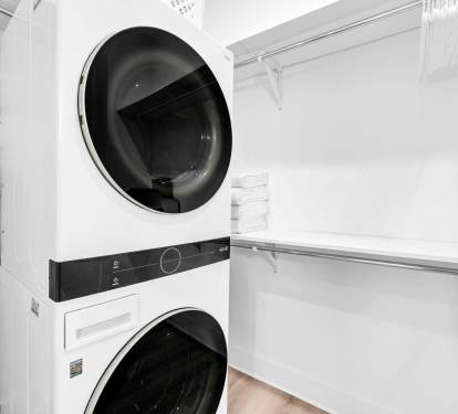 Laundry in Master Closet