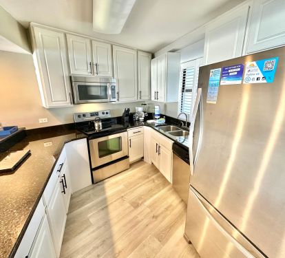 Fully stocked kitchen