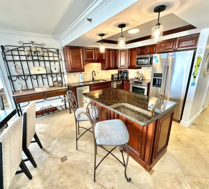 Fully stocked kitchen