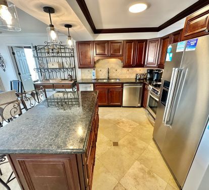 Fully stocked kitchen