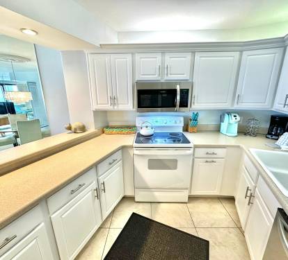 Fully stocked kitchen