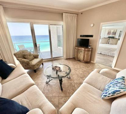 Ocean views from living room