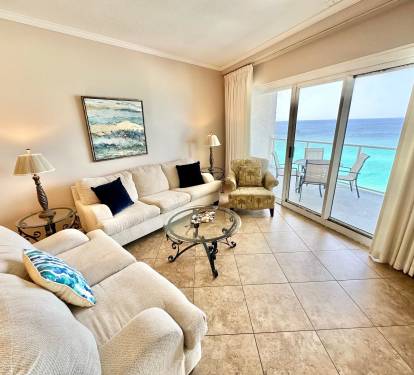 Ocean views from living room