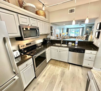 Fully stocked kitchen