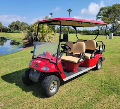 6-Seater Golf Cart included