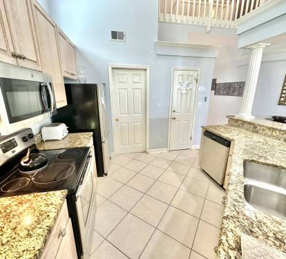 Fully stocked kitchen
