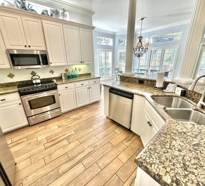 Fully stocked kitchen