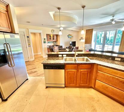 Fully stocked kitchen