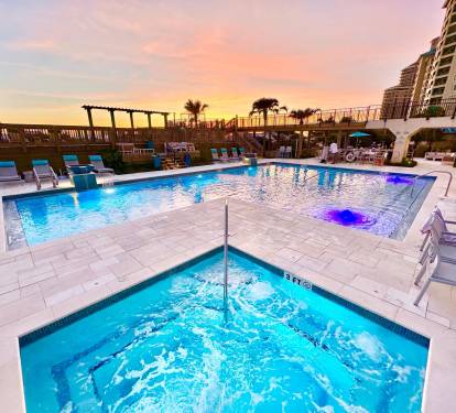 Newly renovated pool & hot tub!