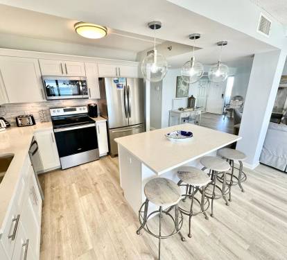 Fully stocked kitchen