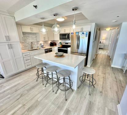 Fully stocked kitchen