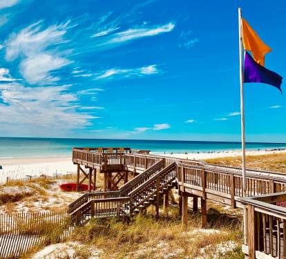 Direct beach access