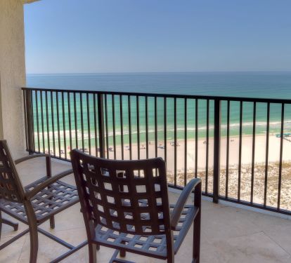 Private balcony with additional balcony