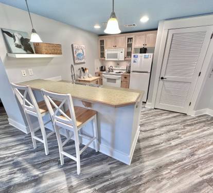 Fully stocked kitchen