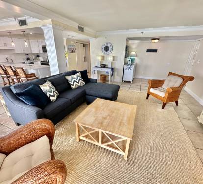Over look the entire living space