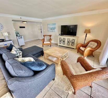 Over look the entire living space