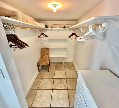 Spacious Master closet