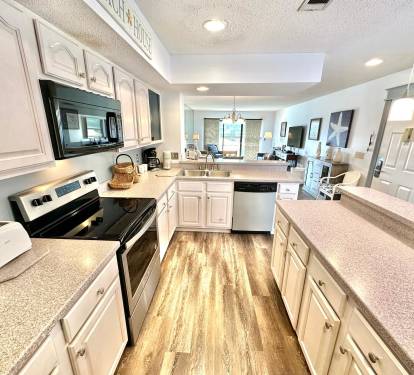 Fully stocked kitchen