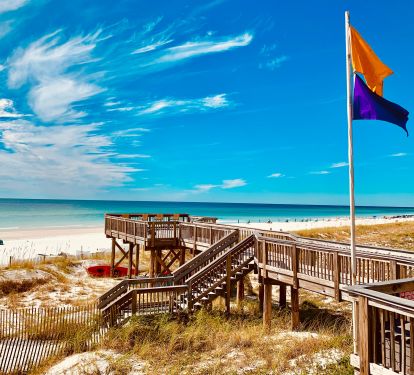 Direct beach access
