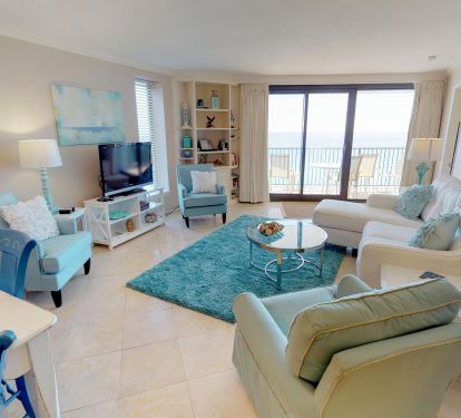 Over look the entire living space