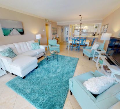 Over look the entire living space
