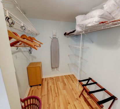Master walk-in closet