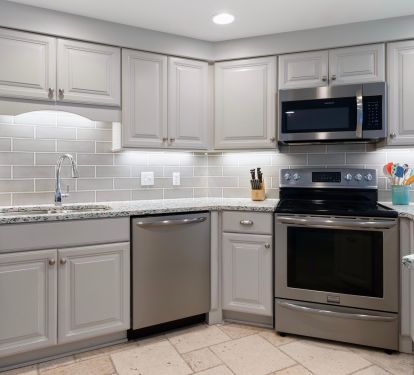 Fully stocked kitchen